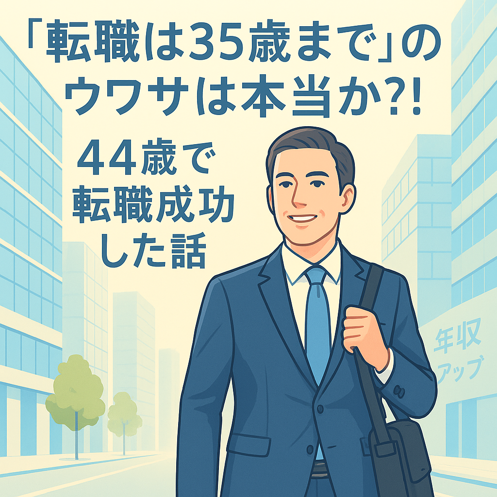 ”転職は35歳まで”の噂は本当か？44歳で転職に成功した話